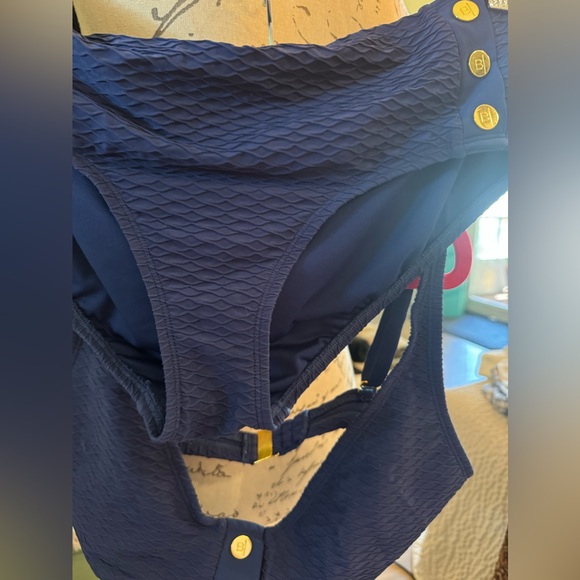 Bleu Bailey 2 piece suit great shape med-large ! - Picture 6 of 8